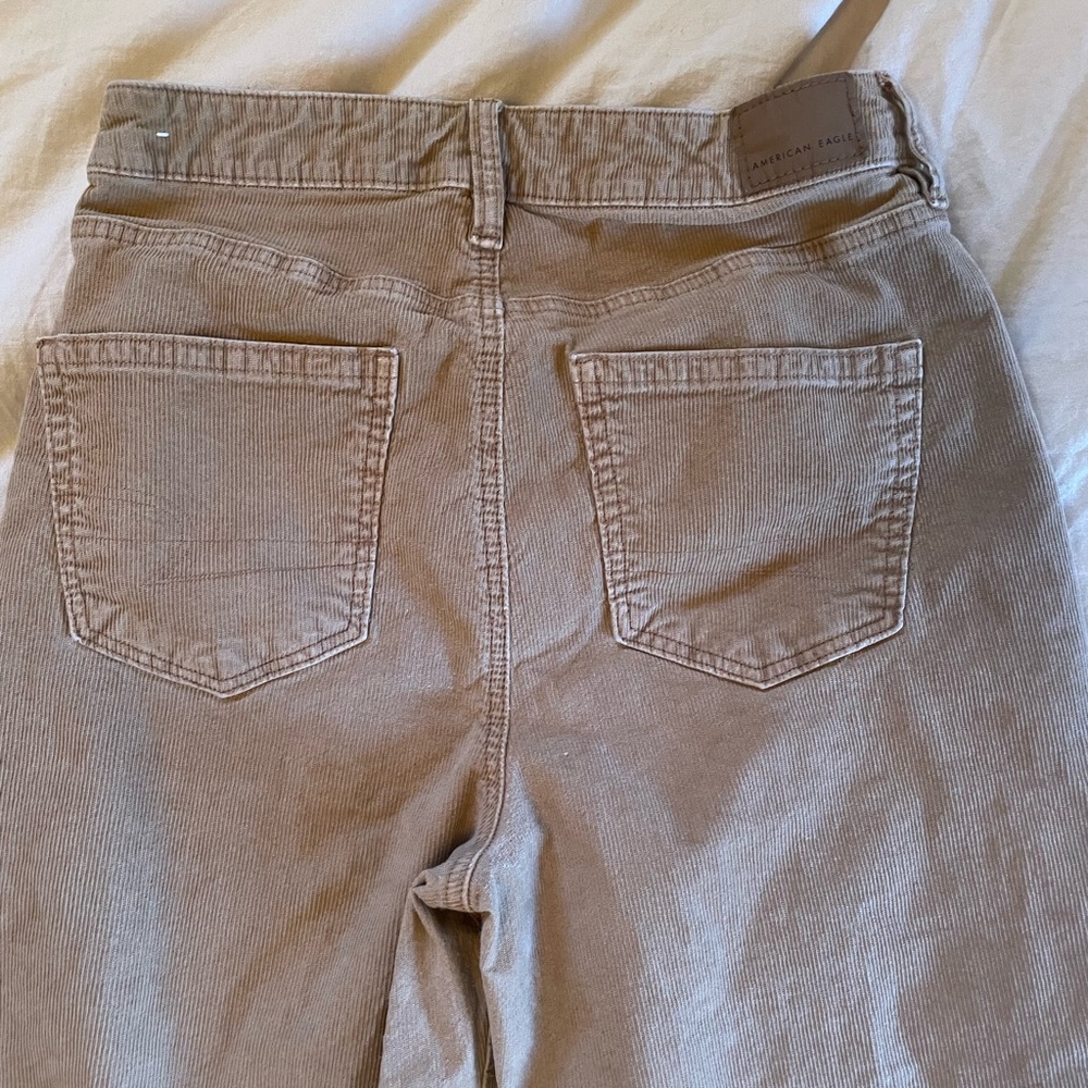 American Eagle Corduroy Tan High Waist Pants Size 8/Short. - Picture 4 of 5
